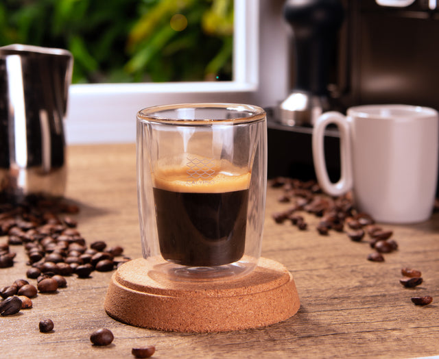 3 oz. Small Espresso Cups Double-Wall Borosilicate Glass Coffee