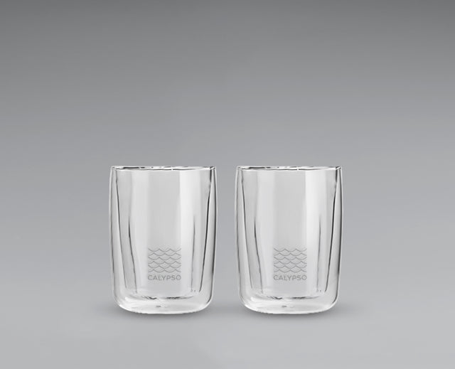 雙層透明玻璃杯 - 80毫升 / 3安士 (2件裝)