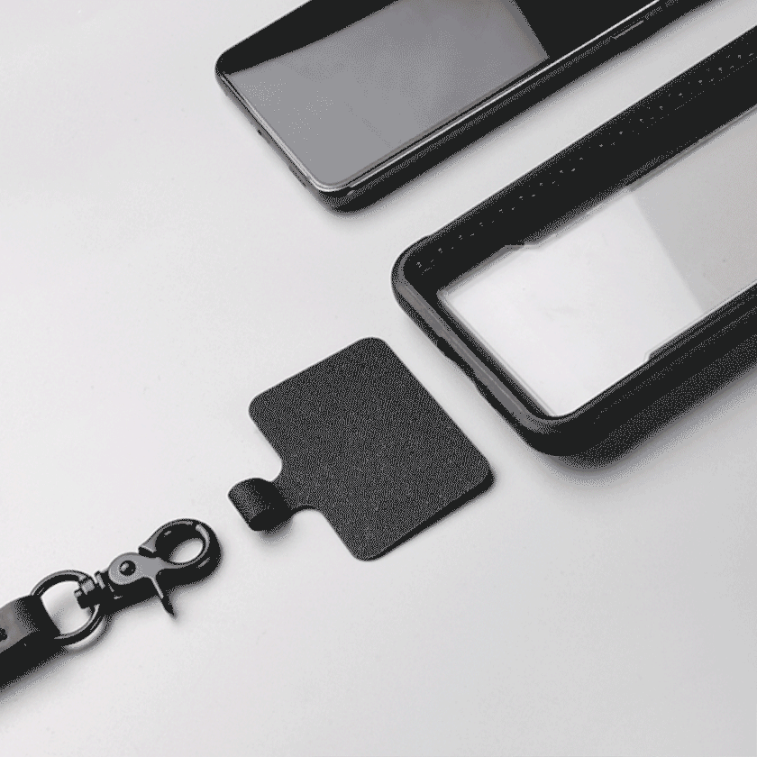 10mm Rope Phone Strap with Patch Black Chili Edition