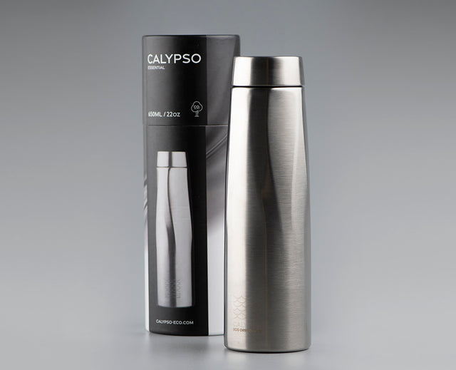 Calypso™ Bottle - Essential 650ml - Brushed Stainless Silver