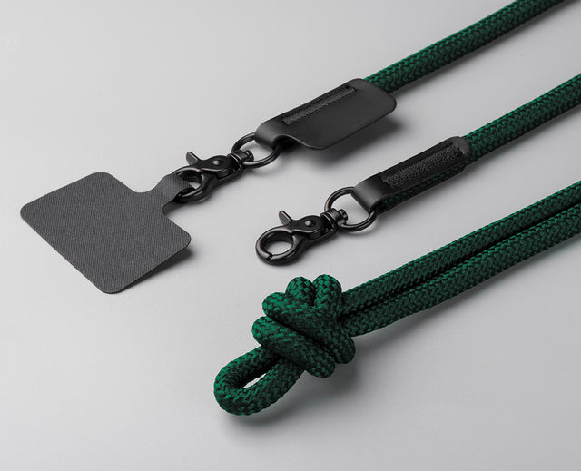 10mm Rope Phone Strap with Patch - Green – Chili Edition