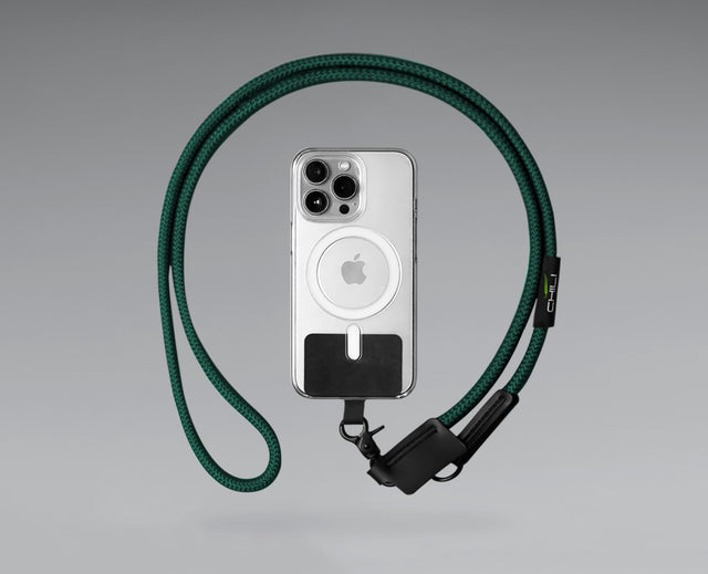 10mm可拆卸手機背帶 - 深綠色