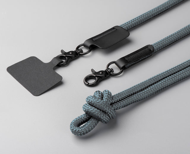 10mm Rope Phone Strap with Patch - Grey – Chili Edition