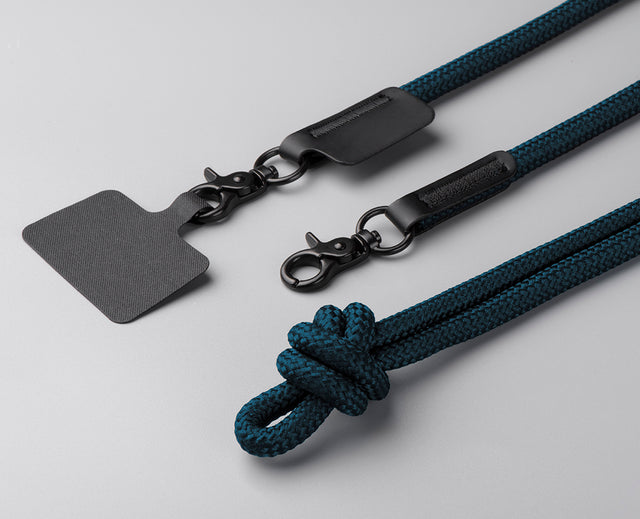 10mm Rope Phone Strap with Patch - Navy – Chili Edition