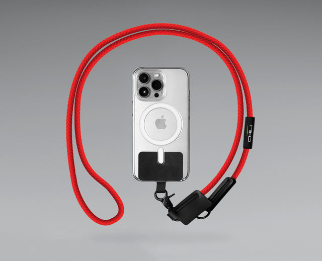 10mm可拆卸手機背帶 - 紅色