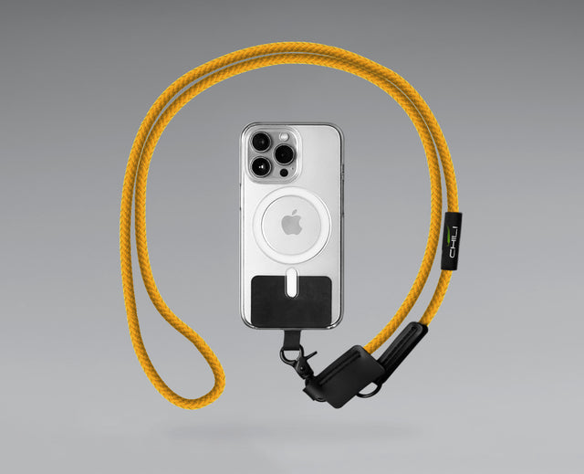 10mm可拆卸手機背帶 - 黃色